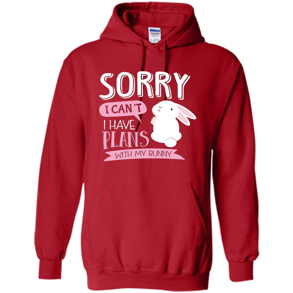 Sorry I Can't I Have Plans With My Bunny T-shirt Red