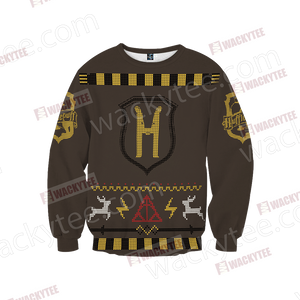 Harry Potter Loyal Like A Hufflepuff Winter Style Unisex 3D Sweater