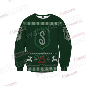 Harry Potter - Cunning Like A Slytherin Winter Style Unisex 3D Sweater