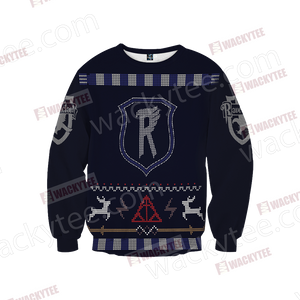 Harry Potter Wise Like A Ravenclaw Winter Style Unisex 3D Sweater