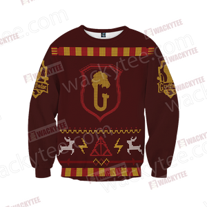 Harry Potter - Brave Like A Gryffindor Winter Style 3D Sweater