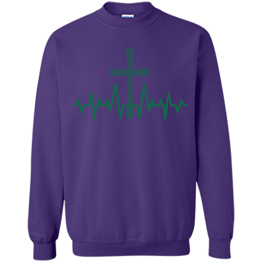Christian ECG T-shirt Purple