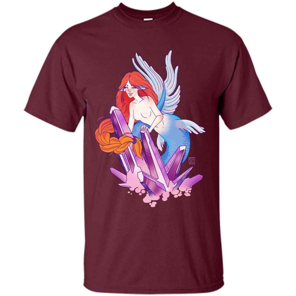Cute Mermaid T-Shirt Maroon