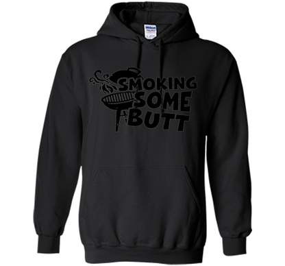 Funny Smoke Some Butt BBQ Barbeque Grilling T-Shirt shirt Black