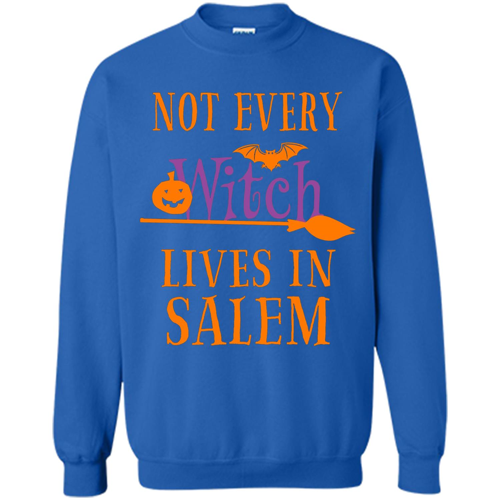 Halloween T-shirt Not Every Witch Lives In Salem T-Shirt Royal