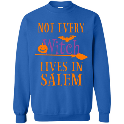 Halloween T-shirt Not Every Witch Lives In Salem T-Shirt Royal