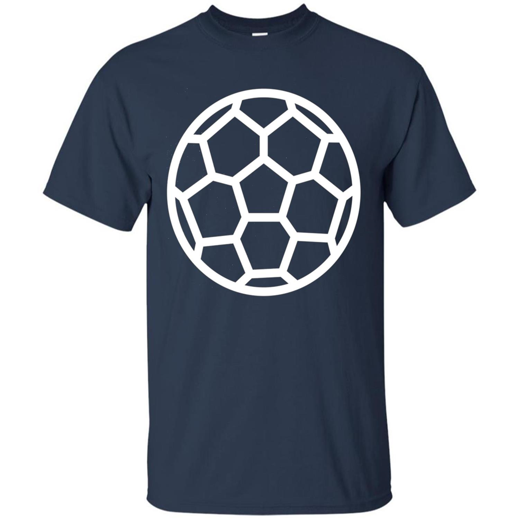 I Love American Soccer Ball Modern Sport T-shirt Navy