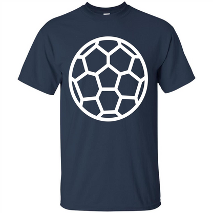 I Love American Soccer Ball Modern Sport T-shirt Navy