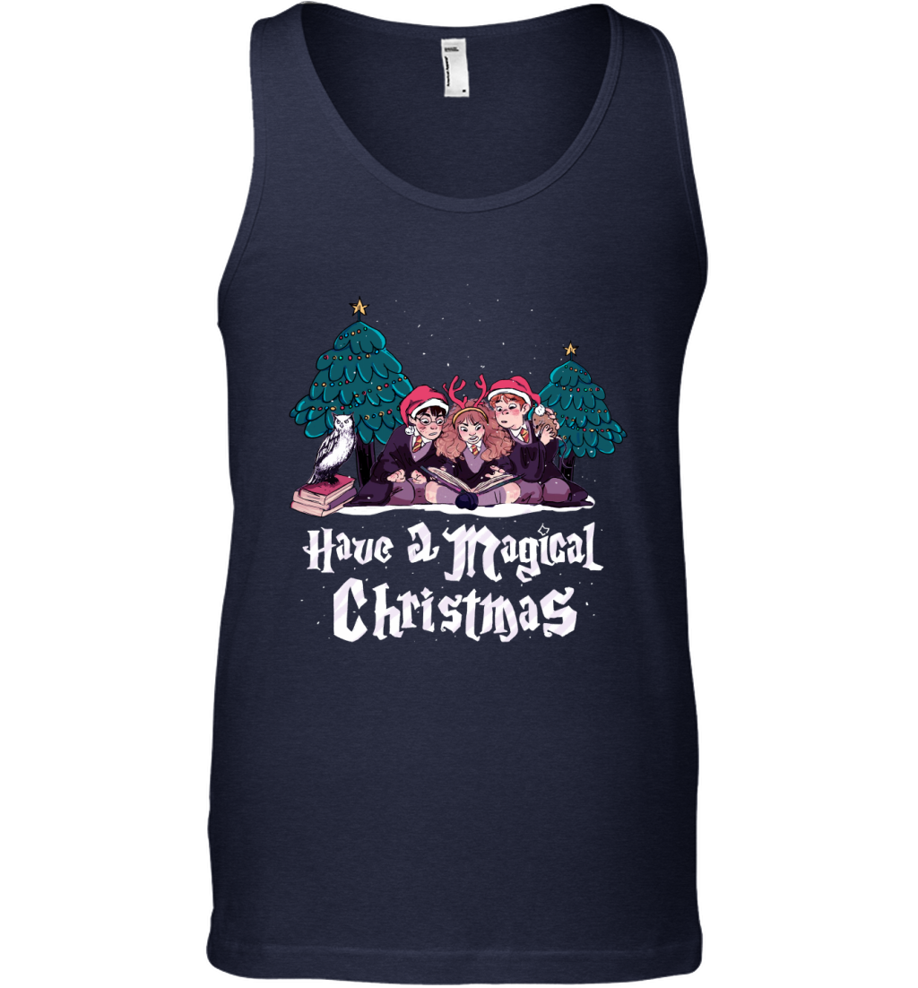Have A Magical Christmas Harry Potter Tank Top Tank Top Navy