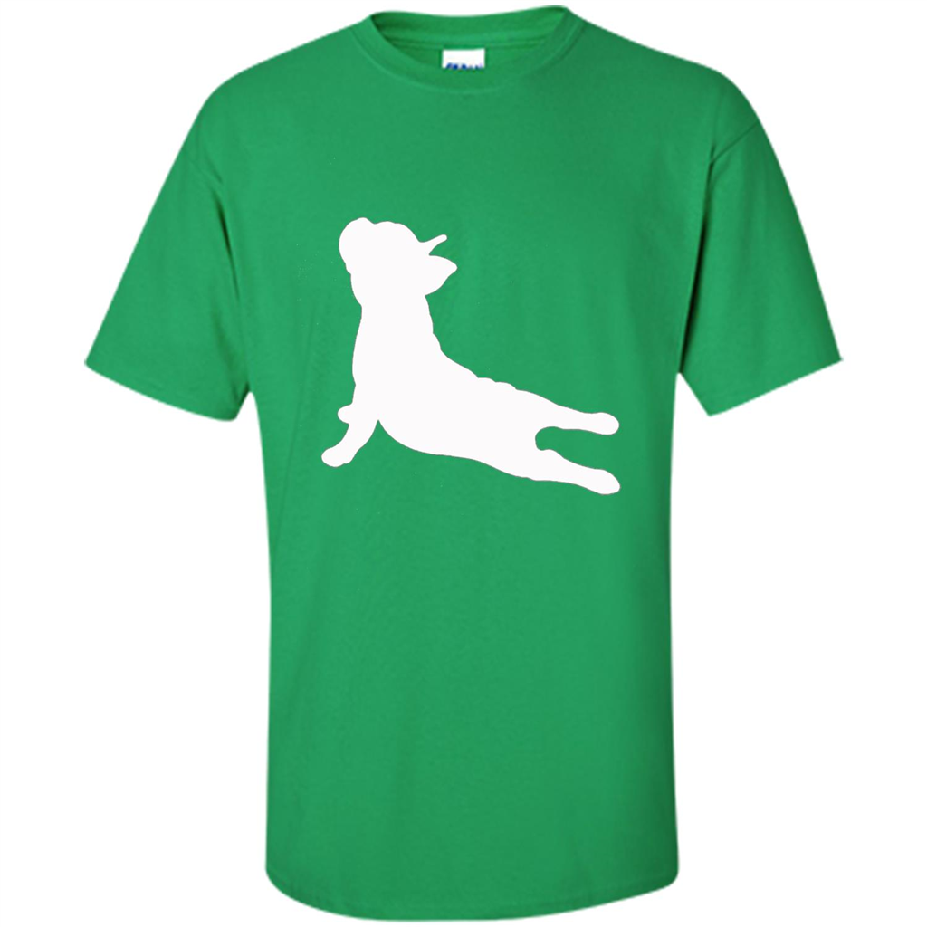 French Bulldog Yoga T-shirt Irish Green