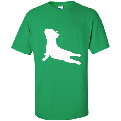 French Bulldog Yoga T-shirt Irish Green