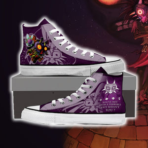 Legend of Zelda - Majora's Mask High Top Shoes Men SIZE 36 