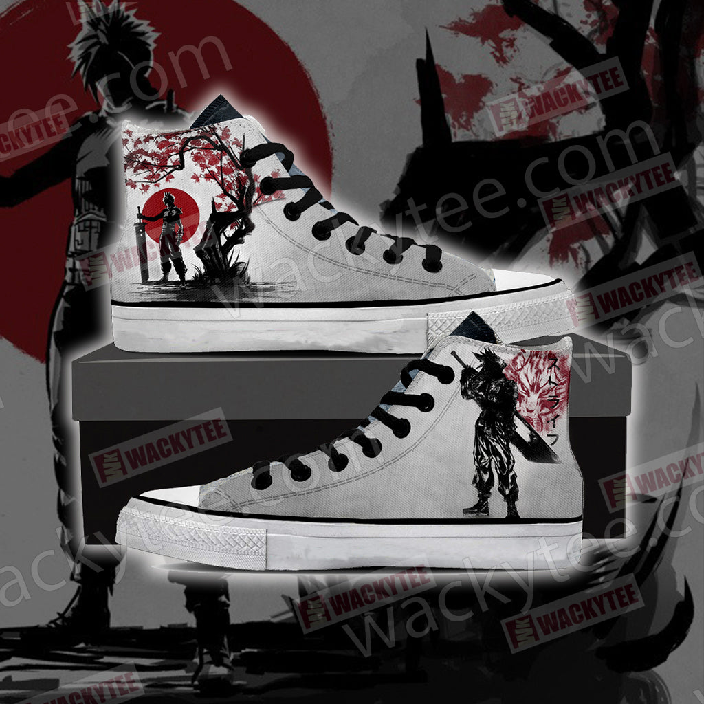 Final Fantasy 7 Cloud Strife High Top Shoes SIZE 47
