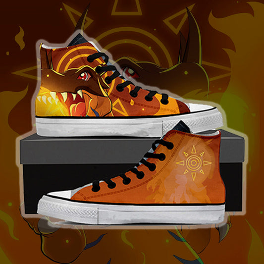 Digimon Greymon 3D High Top Shoes SIZE 47