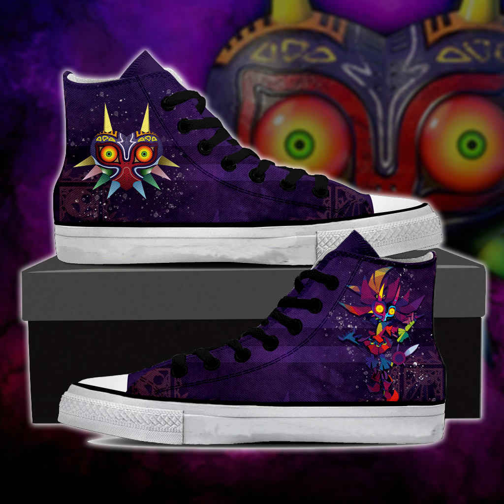 The legend of Zelda: Majora's New Style High Top Shoes SIZE 47