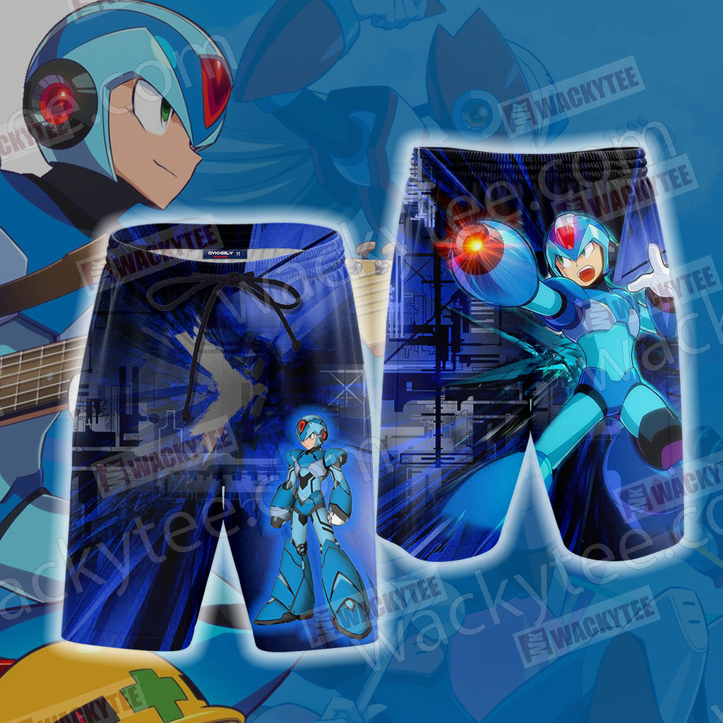 Mega Man X New Style Beach Shorts