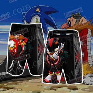 Dr.Eggman Sonic 3D Beach Shorts