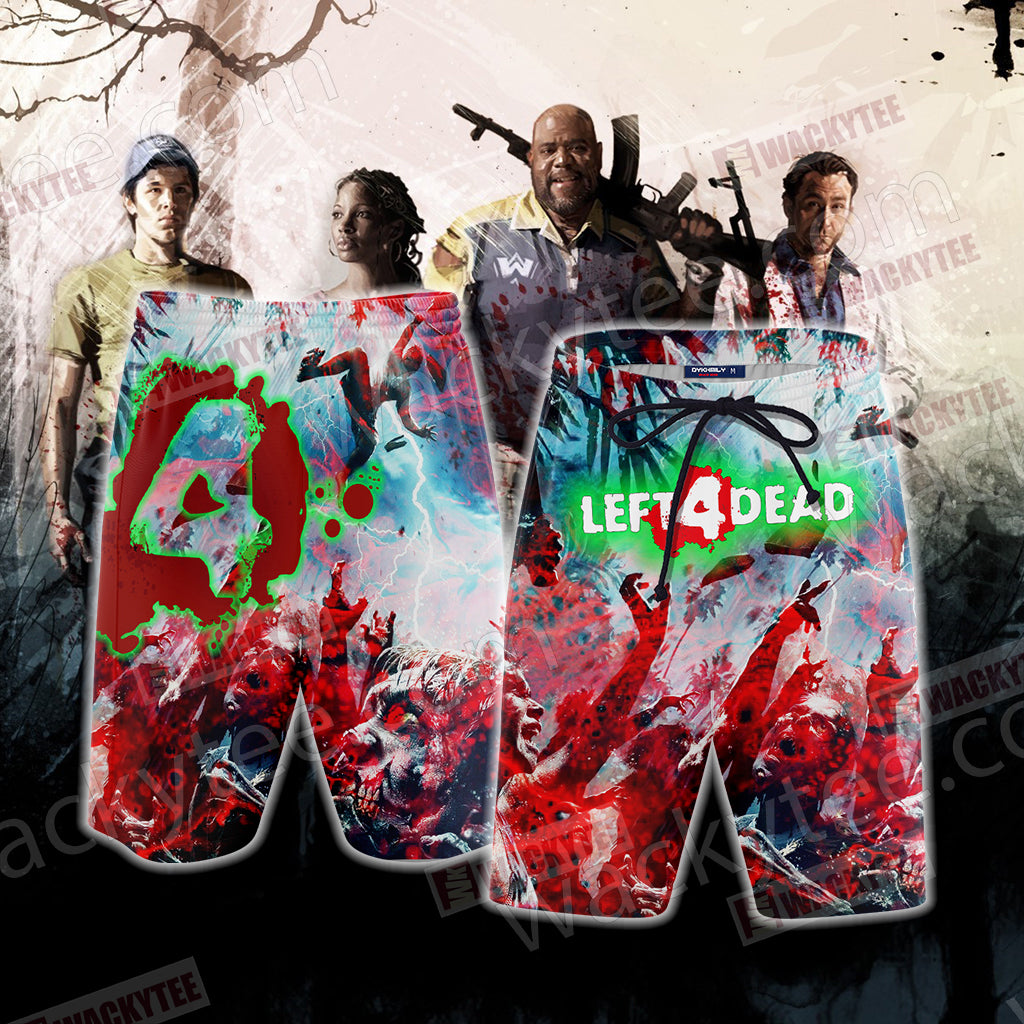 Left 4 Dead Symbol 3D Beach Shorts