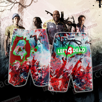 Left 4 Dead Symbol 3D Beach Shorts