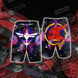 Neo Zeon - Gundam Unisex 3D Beach Shorts