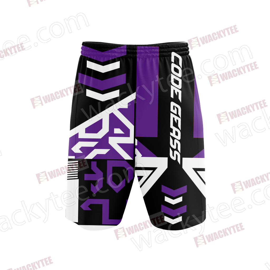 Code Geass Symbol Of The Black Knights Unisex 3D Beach Shorts