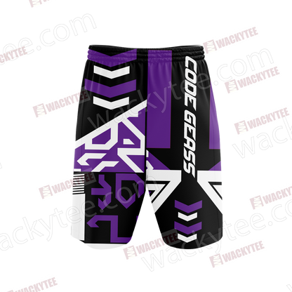 Code Geass Symbol Of The Black Knights Unisex 3D Beach Shorts