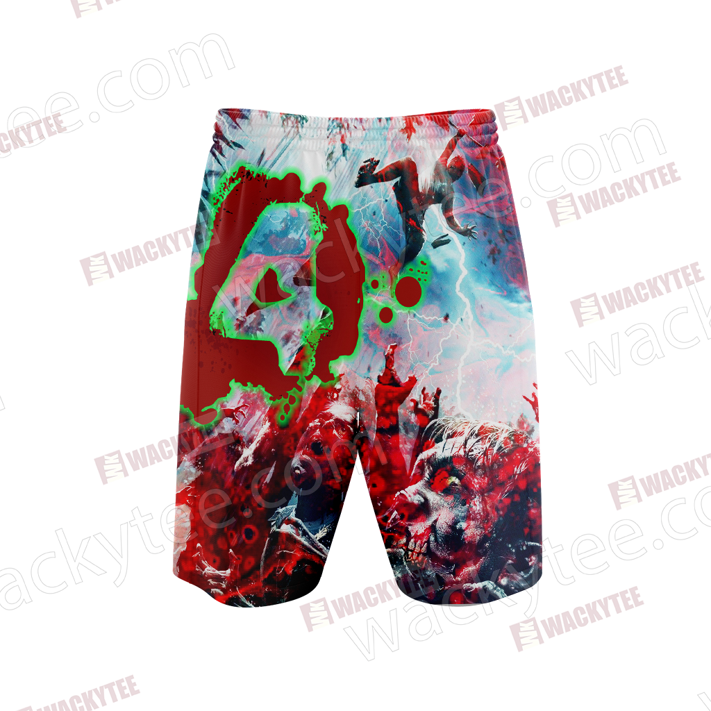 Left 4 Dead Symbol 3D Beach Shorts