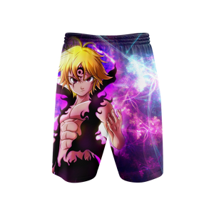 The Seven Deadly Sins Meliodas Assault Mode 3D Beach Shorts