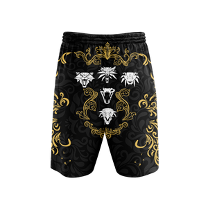 The Witcher - Witcher Sign 3D Beach Shorts