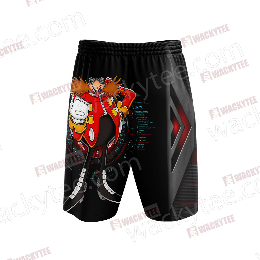 Dr.Eggman Sonic 3D Beach Shorts