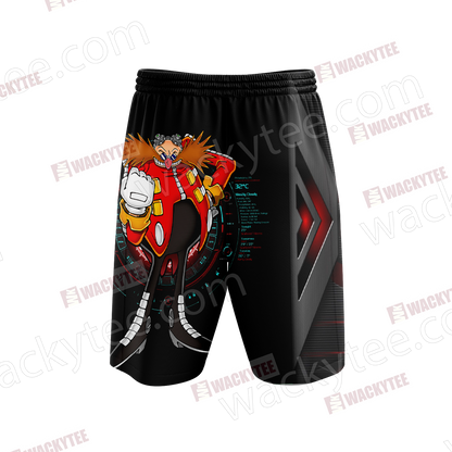 Dr.Eggman Sonic 3D Beach Shorts