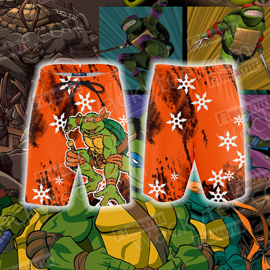 Teenage Mutant Ninja Turtles - Michelangelo 3D Beach Shorts