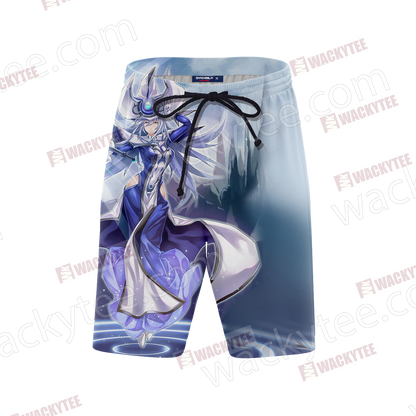 Yu Gi Oh! Silent Magician Beach Shorts