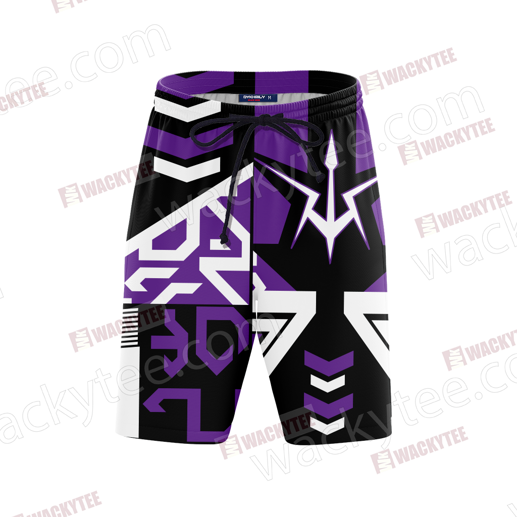 Code Geass Symbol Of The Black Knights Unisex 3D Beach Shorts