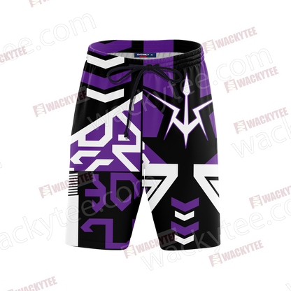 Code Geass Symbol Of The Black Knights Unisex 3D Beach Shorts