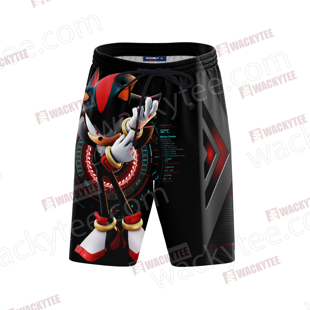 Dr.Eggman Sonic 3D Beach Shorts