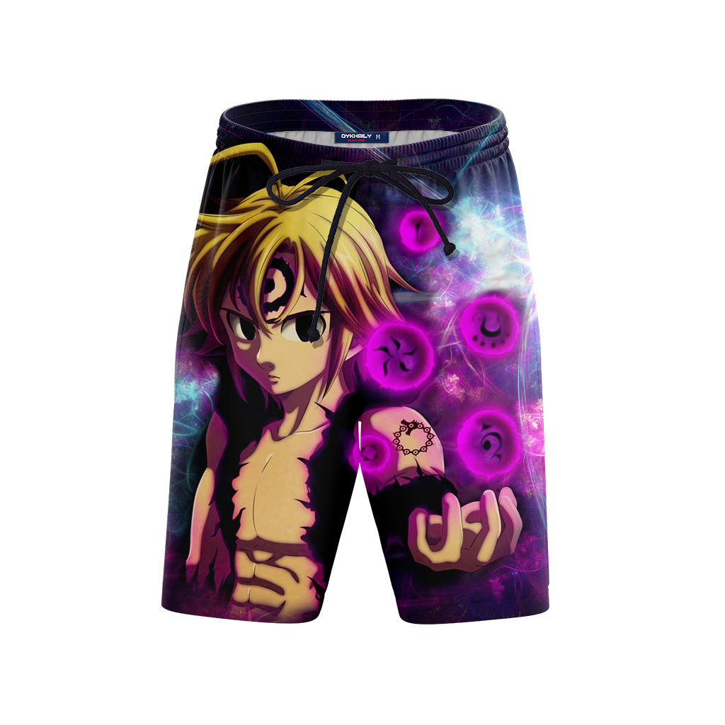 The Seven Deadly Sins Meliodas Assault Mode 3D Beach Shorts