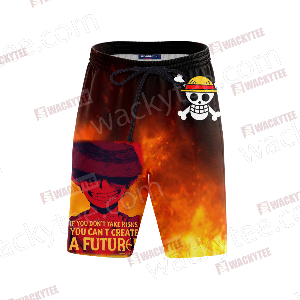 One Piece - Luffy Unisex 3D Beach Shorts