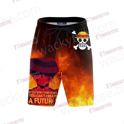 One Piece - Luffy Unisex 3D Beach Shorts