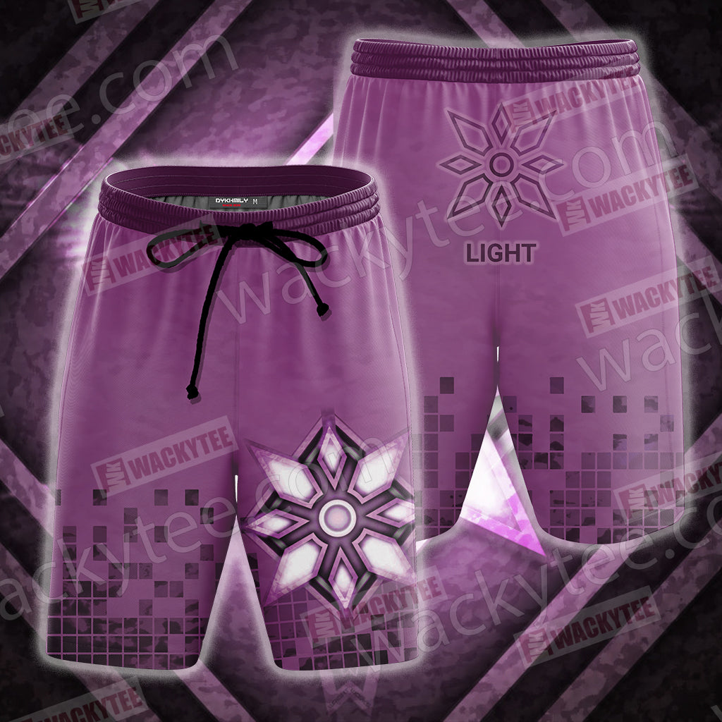 Digimon The Crest Of Light New Look 3D Beach Shorts