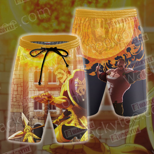 The Seven Deadly Sins Escanor 3D Beach Shorts