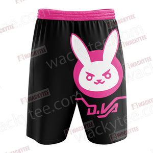 Overwatch - D.Va Symbol 3D Beach Shorts