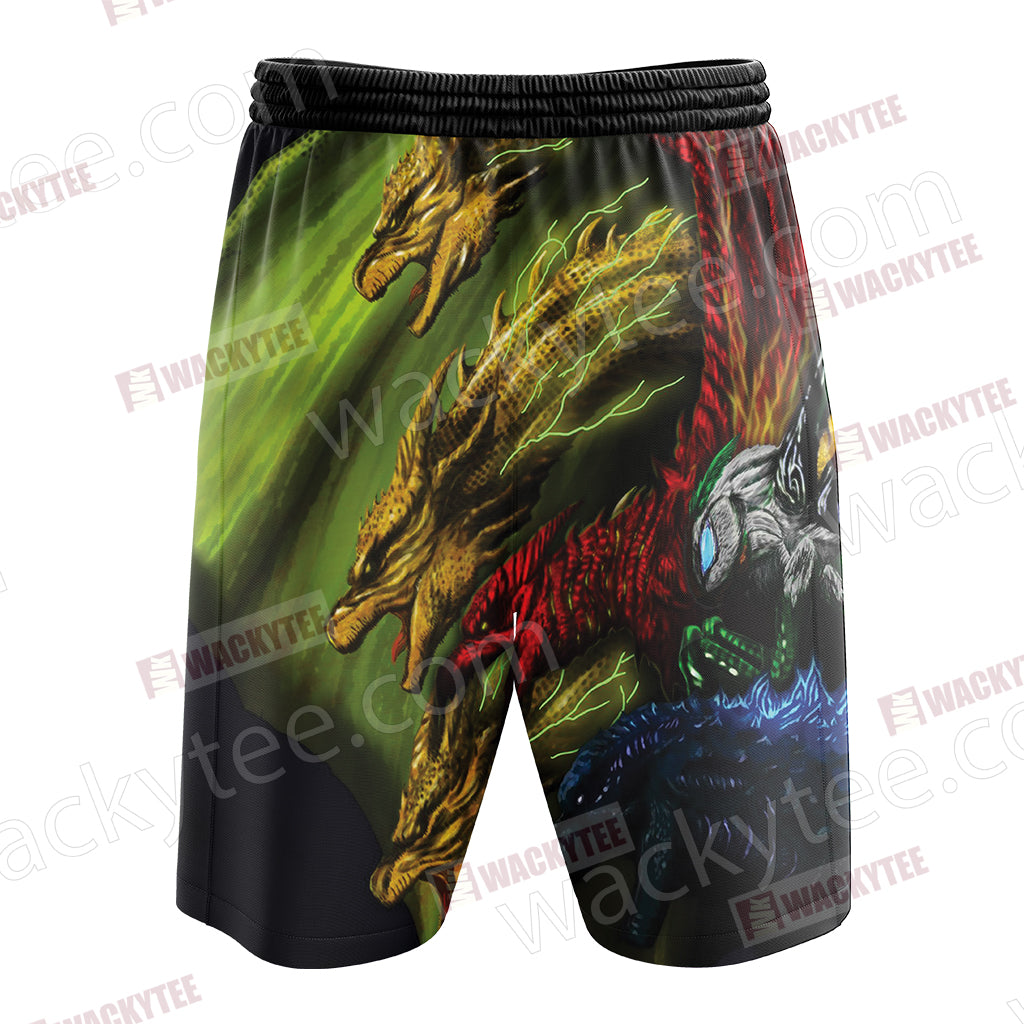 Godzilla King Of The Monsters New Beach Shorts