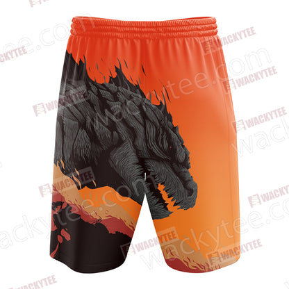 Godzilla King Of The Monsters Beach Shorts