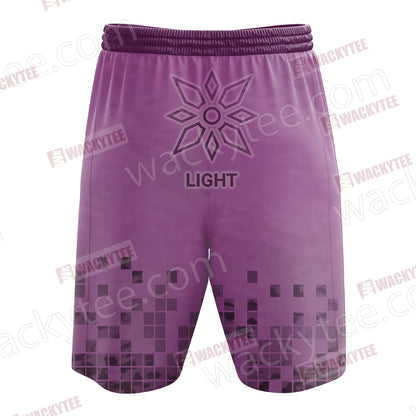 Digimon The Crest Of Light New Look 3D Beach Shorts