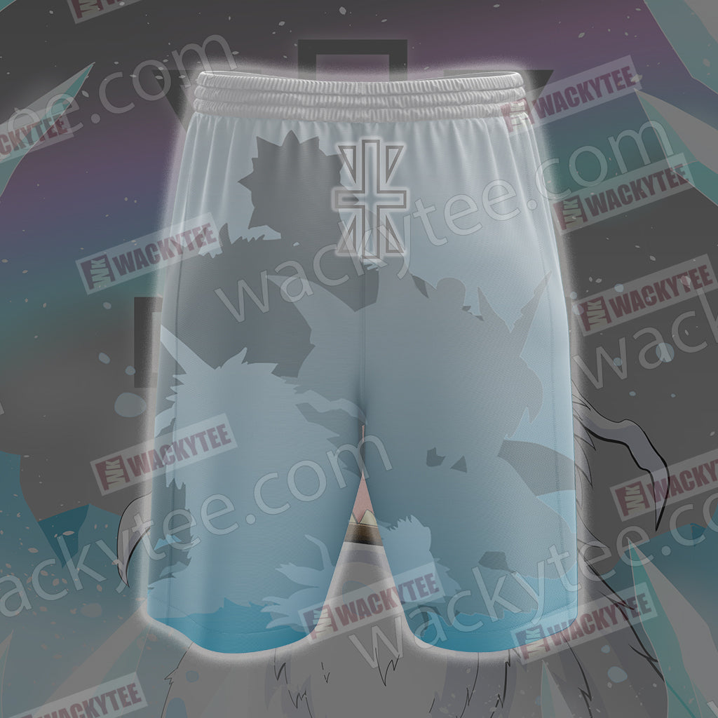 Digimon Ikakumon 3D Beach Shorts
