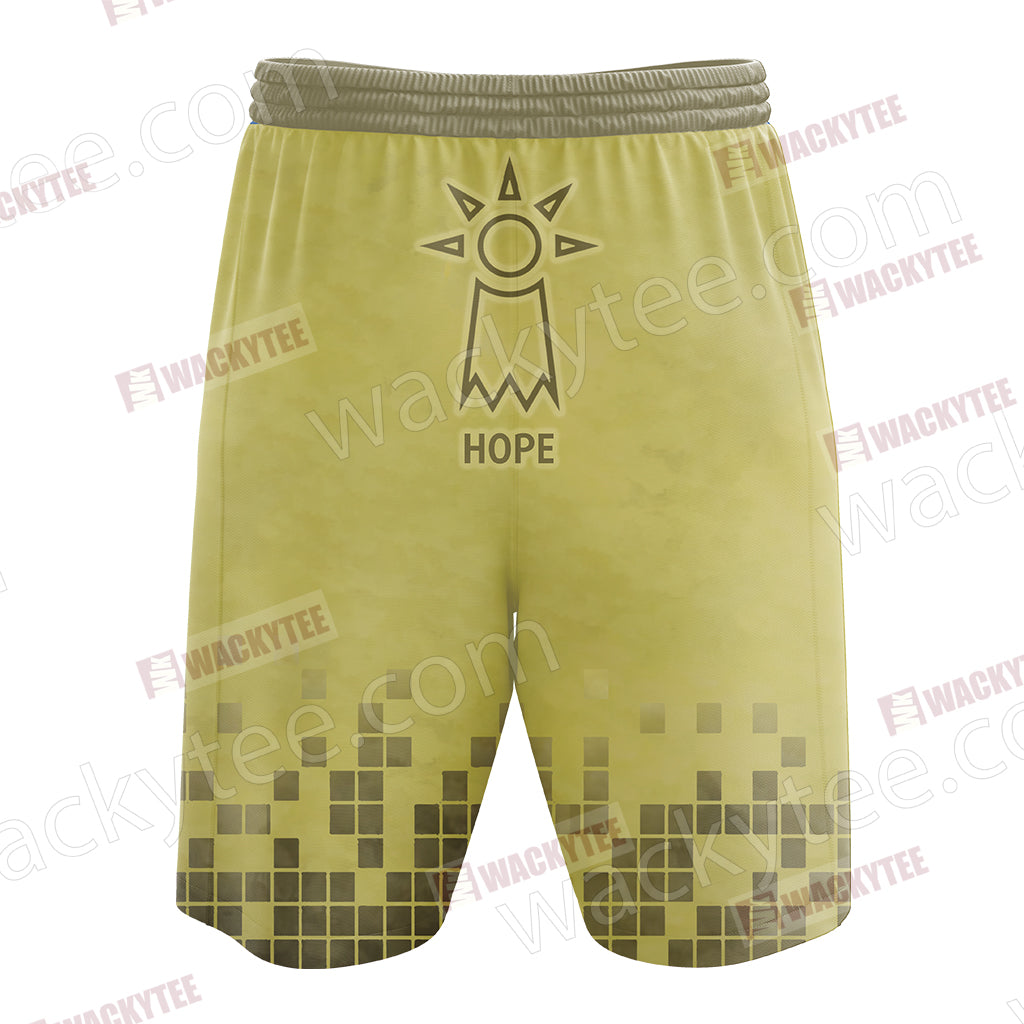 Digimon The Crest Of Hope New Look 3D Beach Shorts