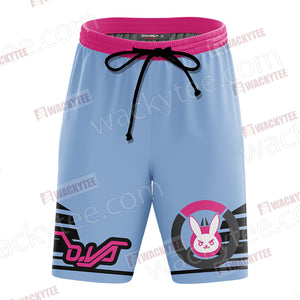 Overwatch - D.Va Symbol 3D Beach Shorts