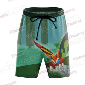 Godzilla King Of The Monsters Mothra New Style Beach Shorts