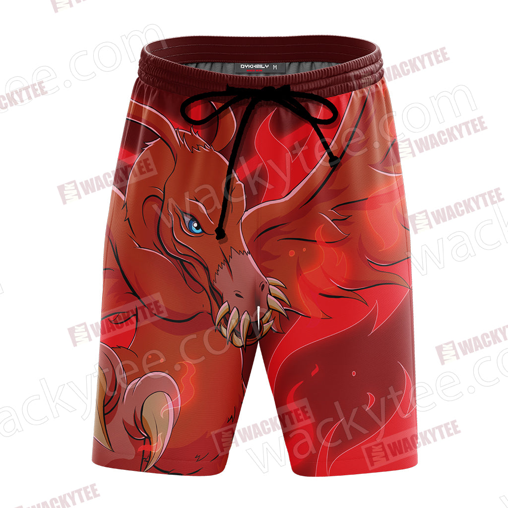 Digimon Birdramon 3D Beach Shorts